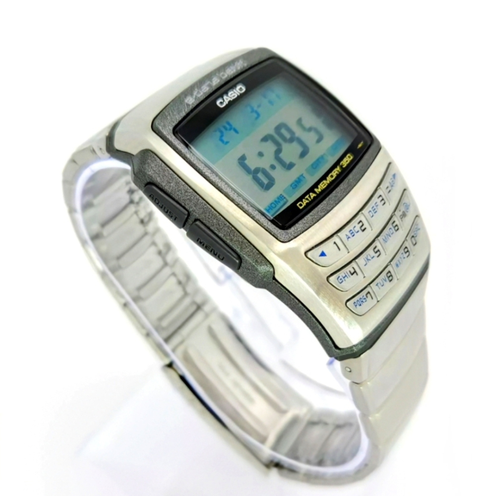 1992 CASIO EDB-610 (2550) e-Data Bank Data Memory 350 36mm watch